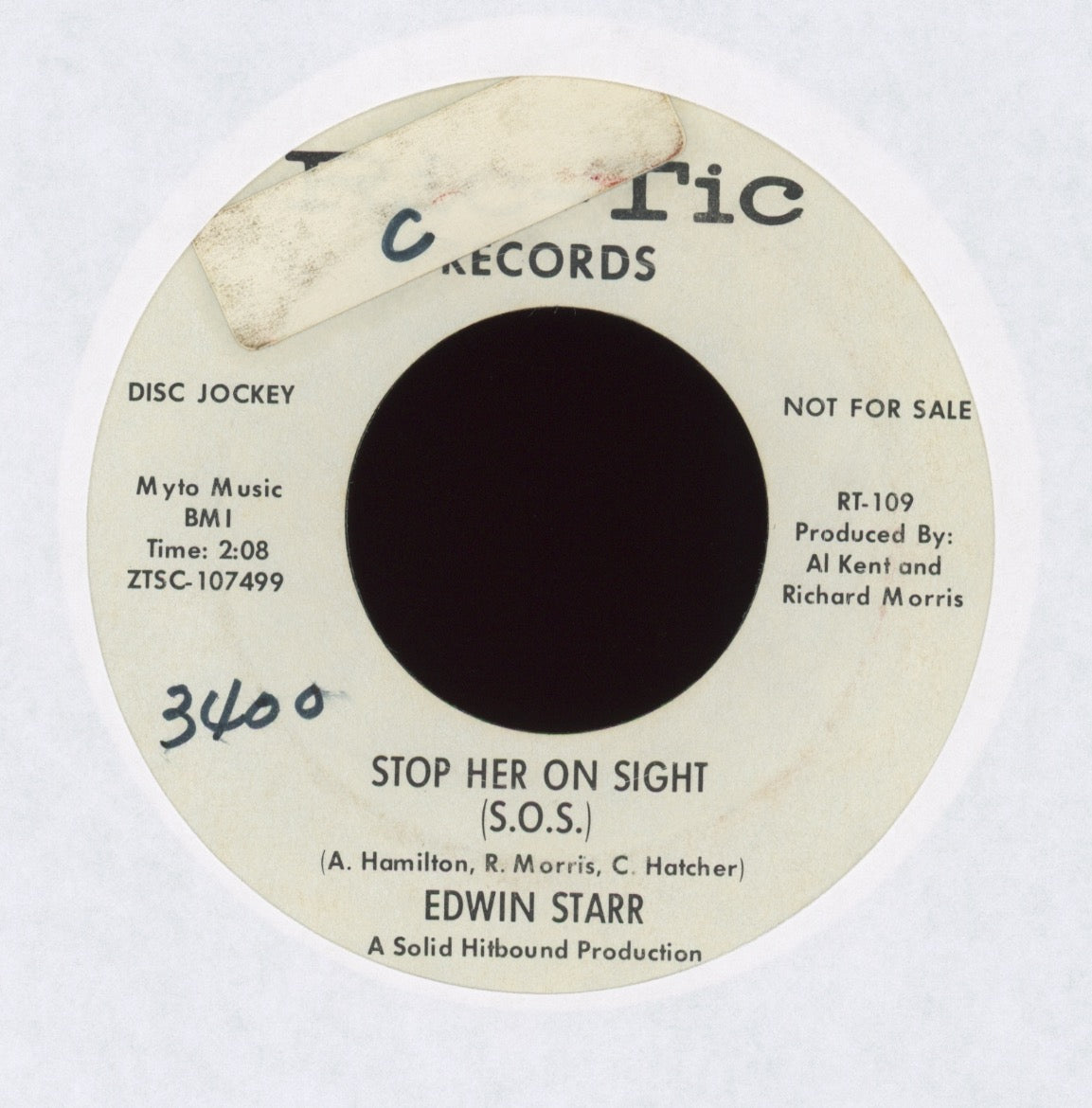 Edwin Starr - Stop Her On Sight (S.O.S.) on Ric-Tic Promo