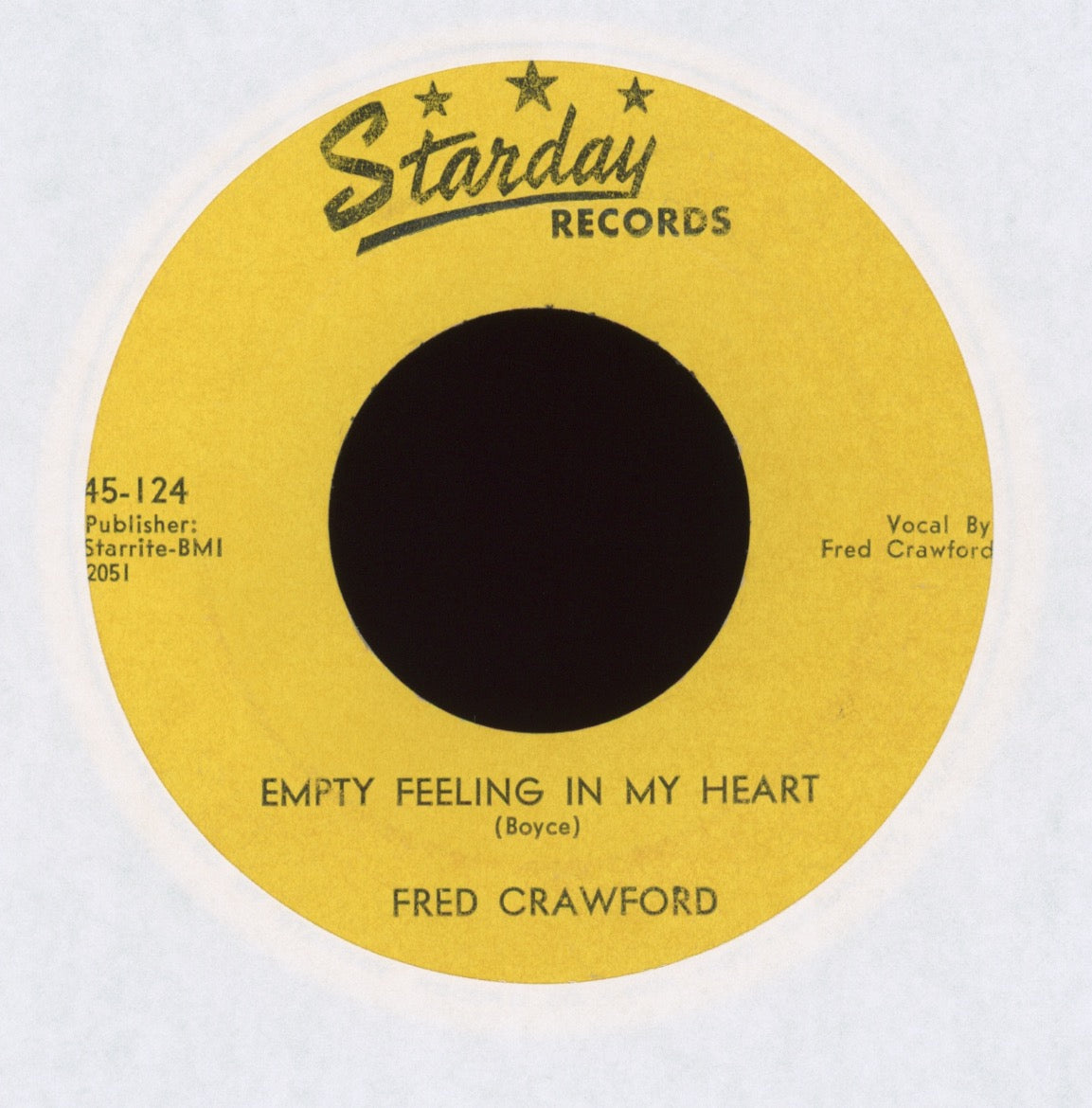 Fred Crawford - Time Will Take You Off My Mind on Starday