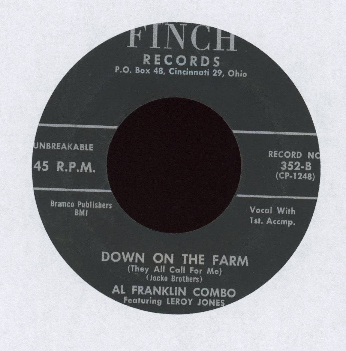 Al Franklin Combo - Down On The Farm on Finch