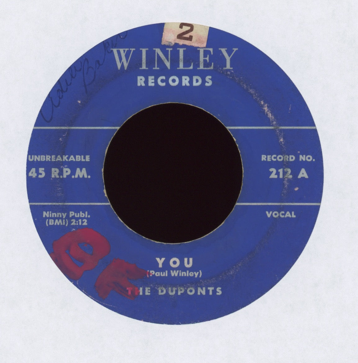 The Duponts - You / Must Be Falling In Love on Winley