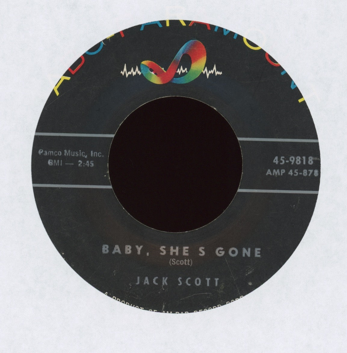 Jack Scott - Baby, She's Gone on ABC Paramount