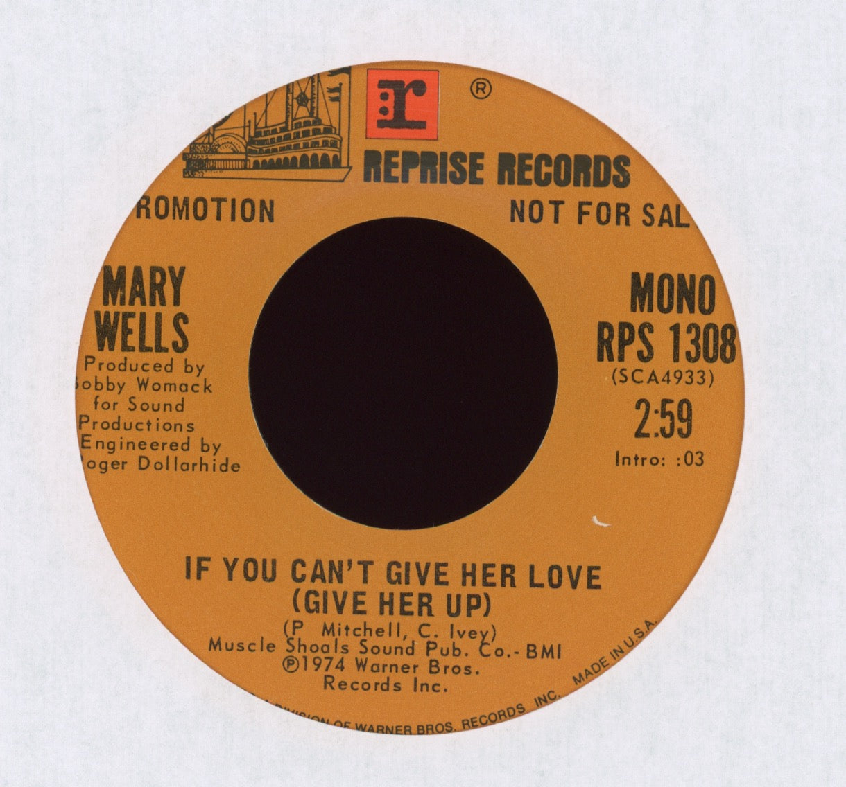 Mary Wells - If You Can't Give Her Love (Give Her Up) on Reprise Promo