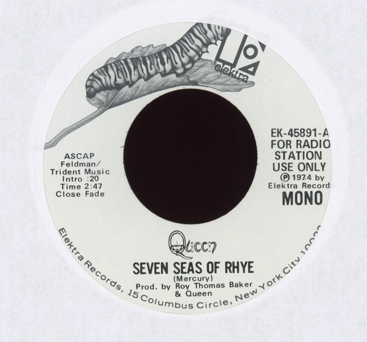 Queen - Seven Seas Of Rhye on Elektra Promo