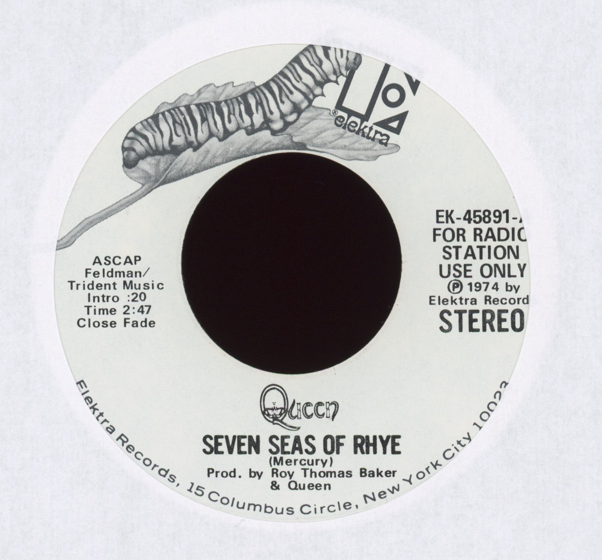 Queen - Seven Seas Of Rhye on Elektra Promo