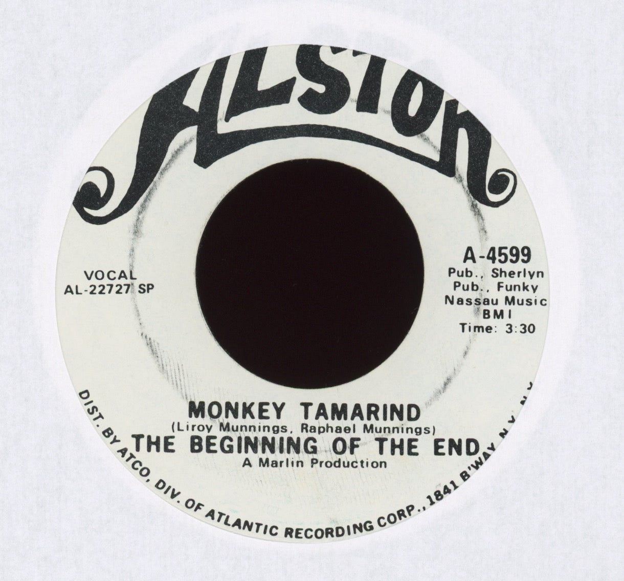 The Beginning Of The End - Monkey Tamarind on Alston Promo