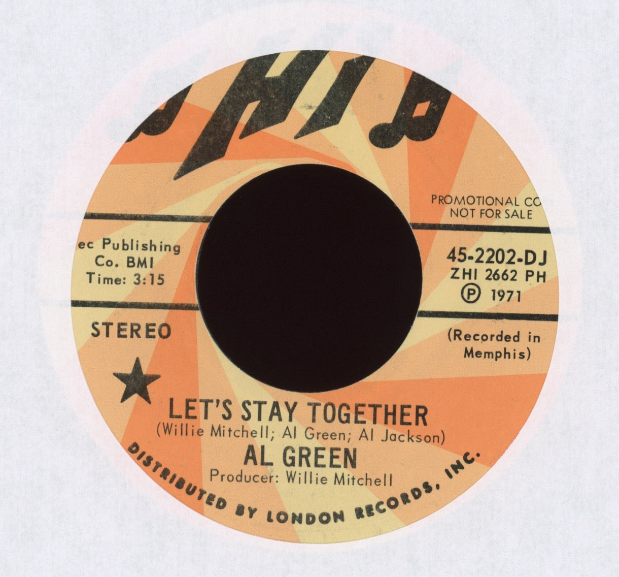 Al Green - Let's Stay Together on Hi Promo