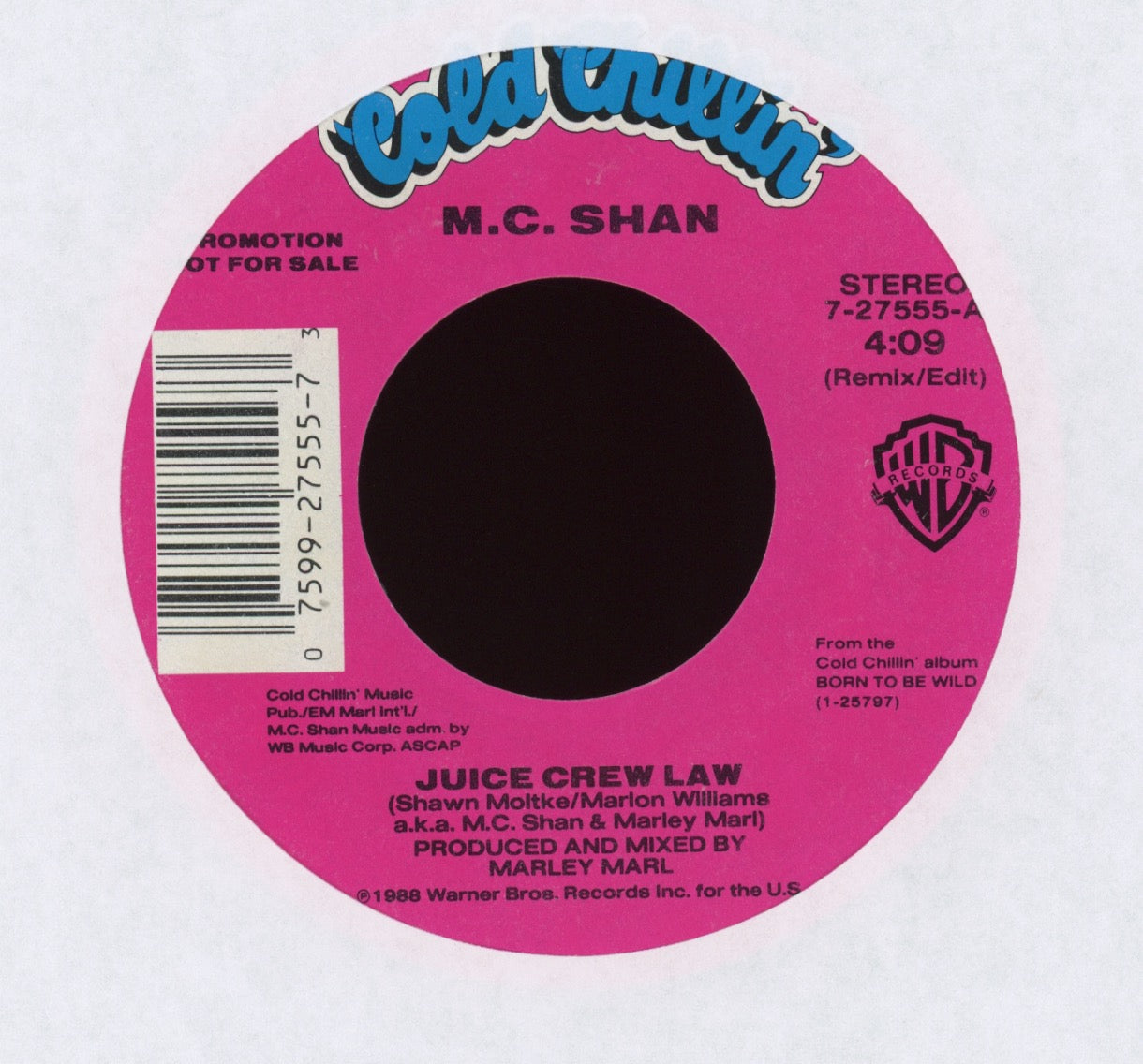MC Shan - Juice Crew Law on Cold Chillin' Promo