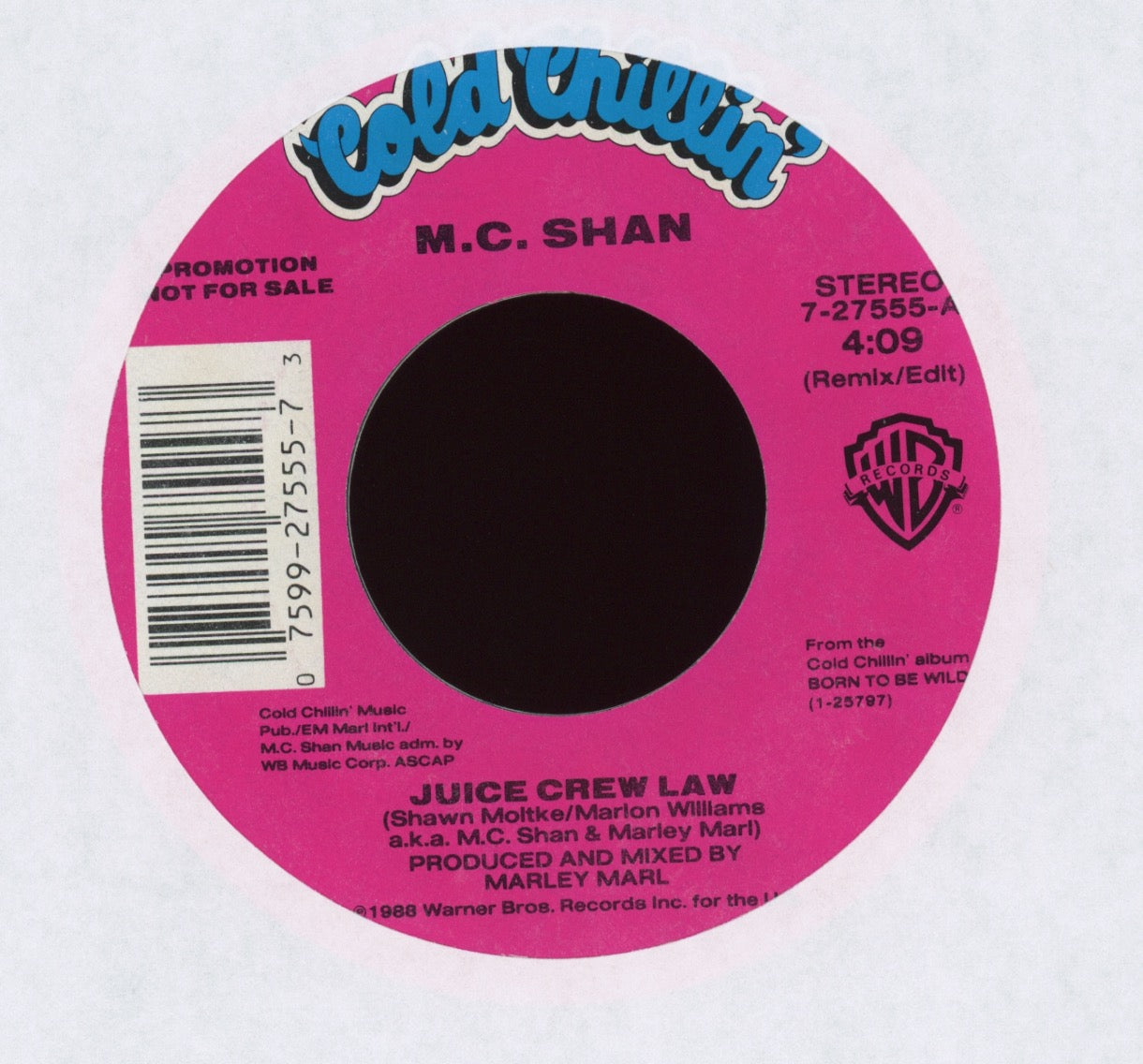 MC Shan - Juice Crew Law on Cold Chillin' Promo