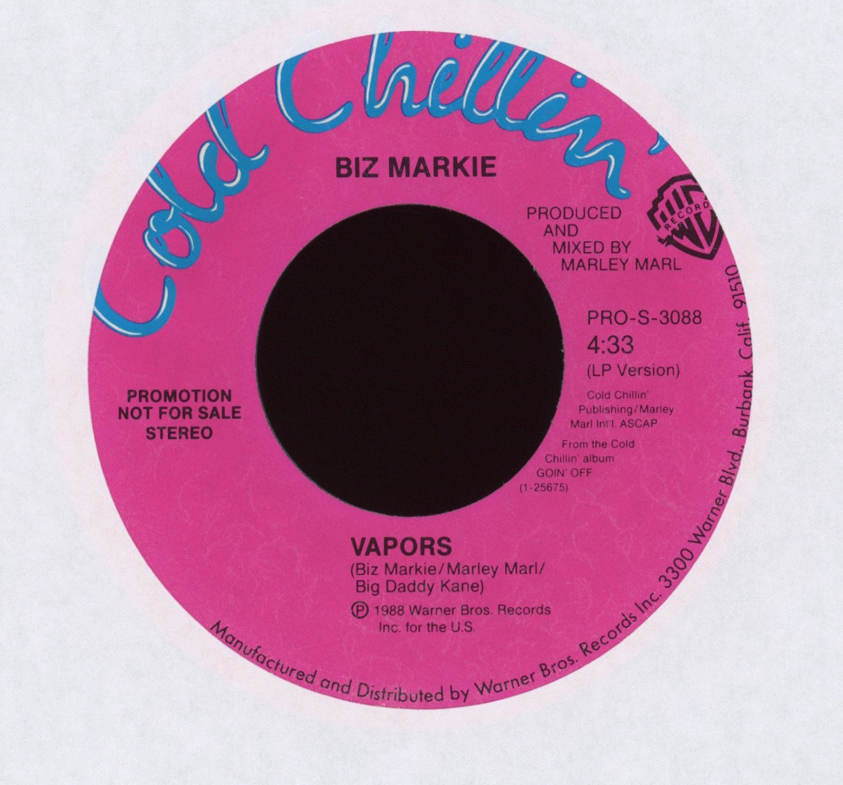 Biz Markie - Vapors / Biz Is Goin' Off on Cold Chillin' Promo