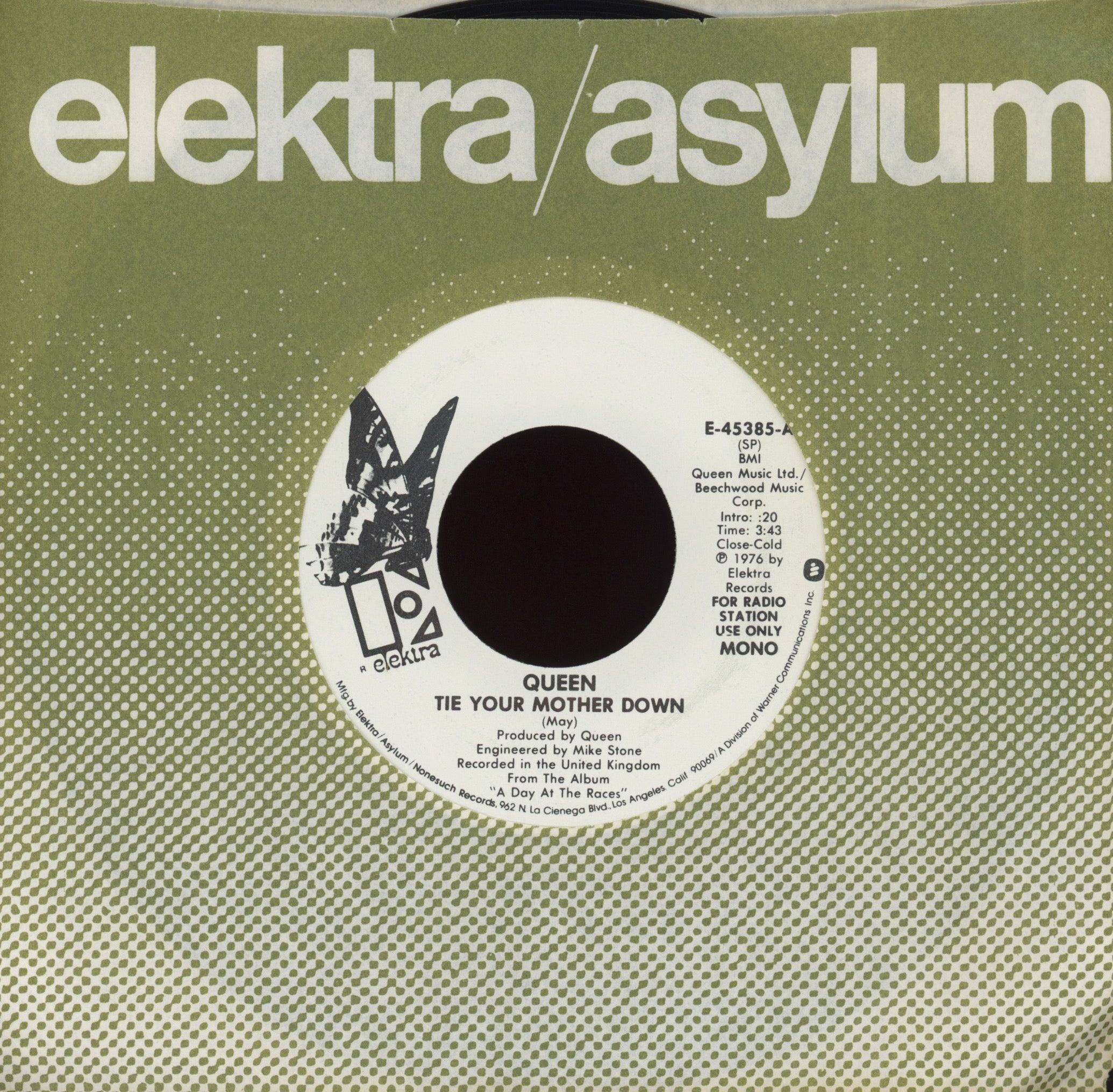 Queen - Tie Your Mother Down on Elektra Promo