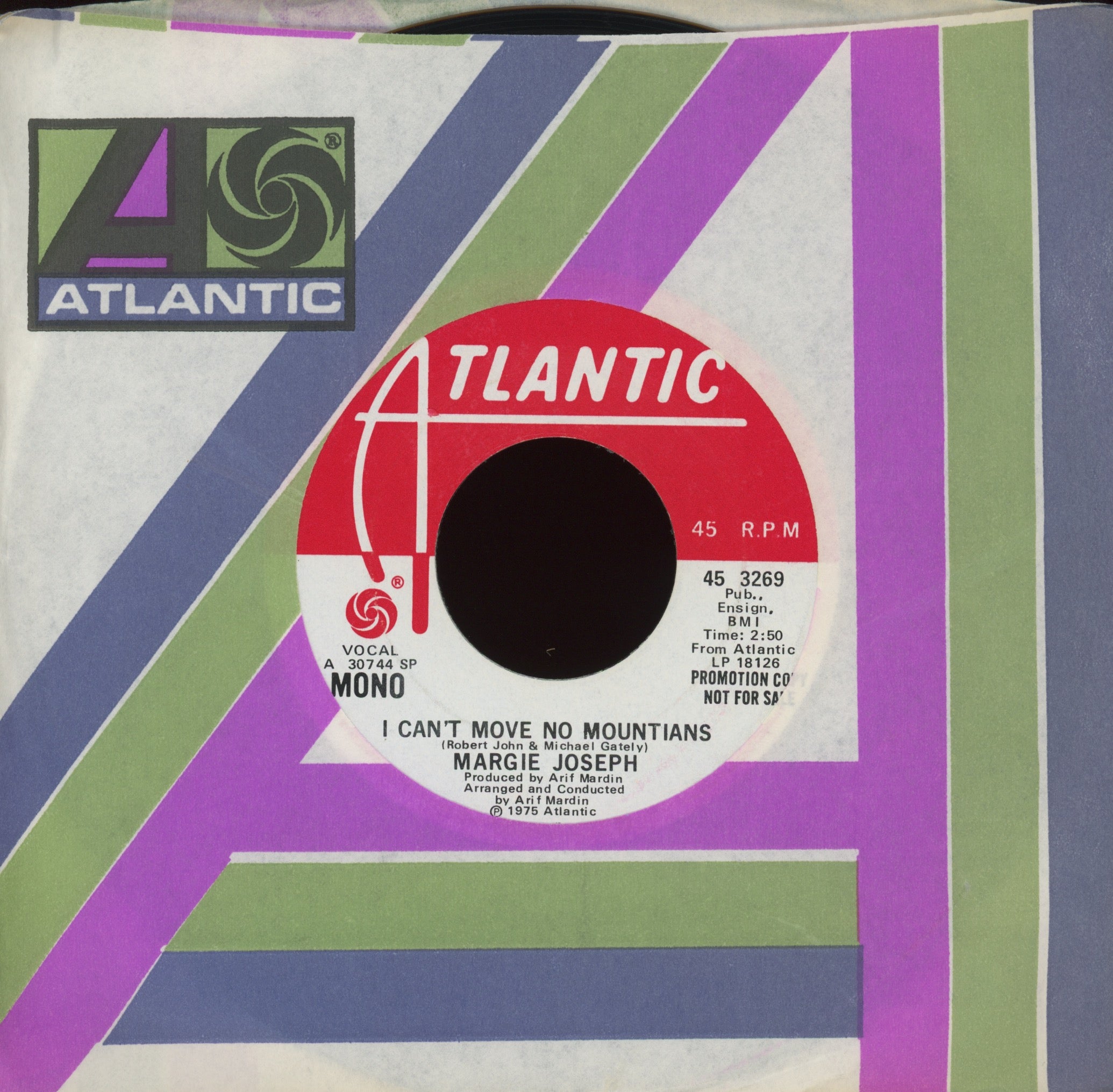 Margie Joseph - I Can't Move No Mountains on Atlantic Promo