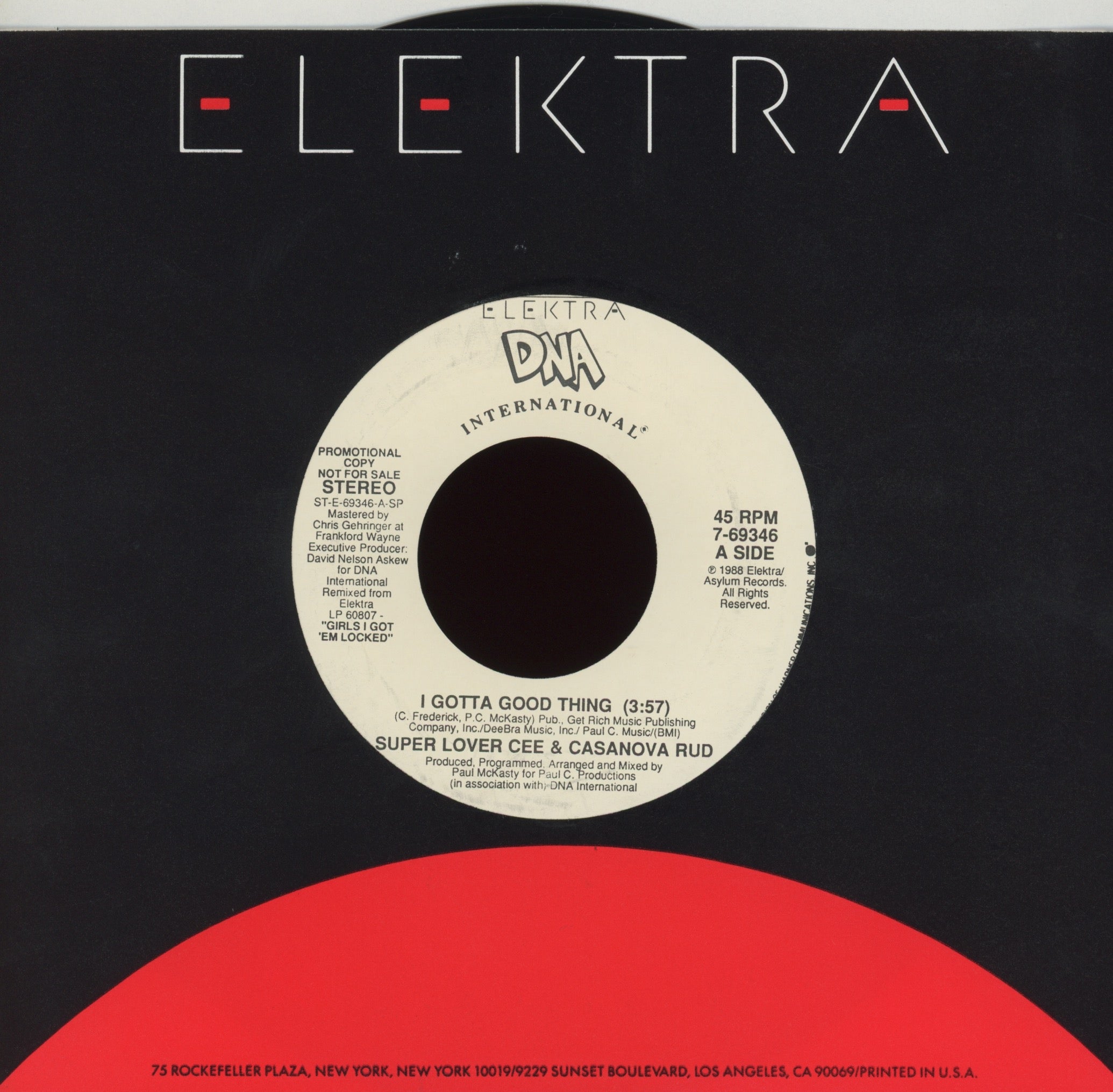 Super Lover Cee & Casanova Rud - I Gotta Good Thing on Elektra DNA Promo