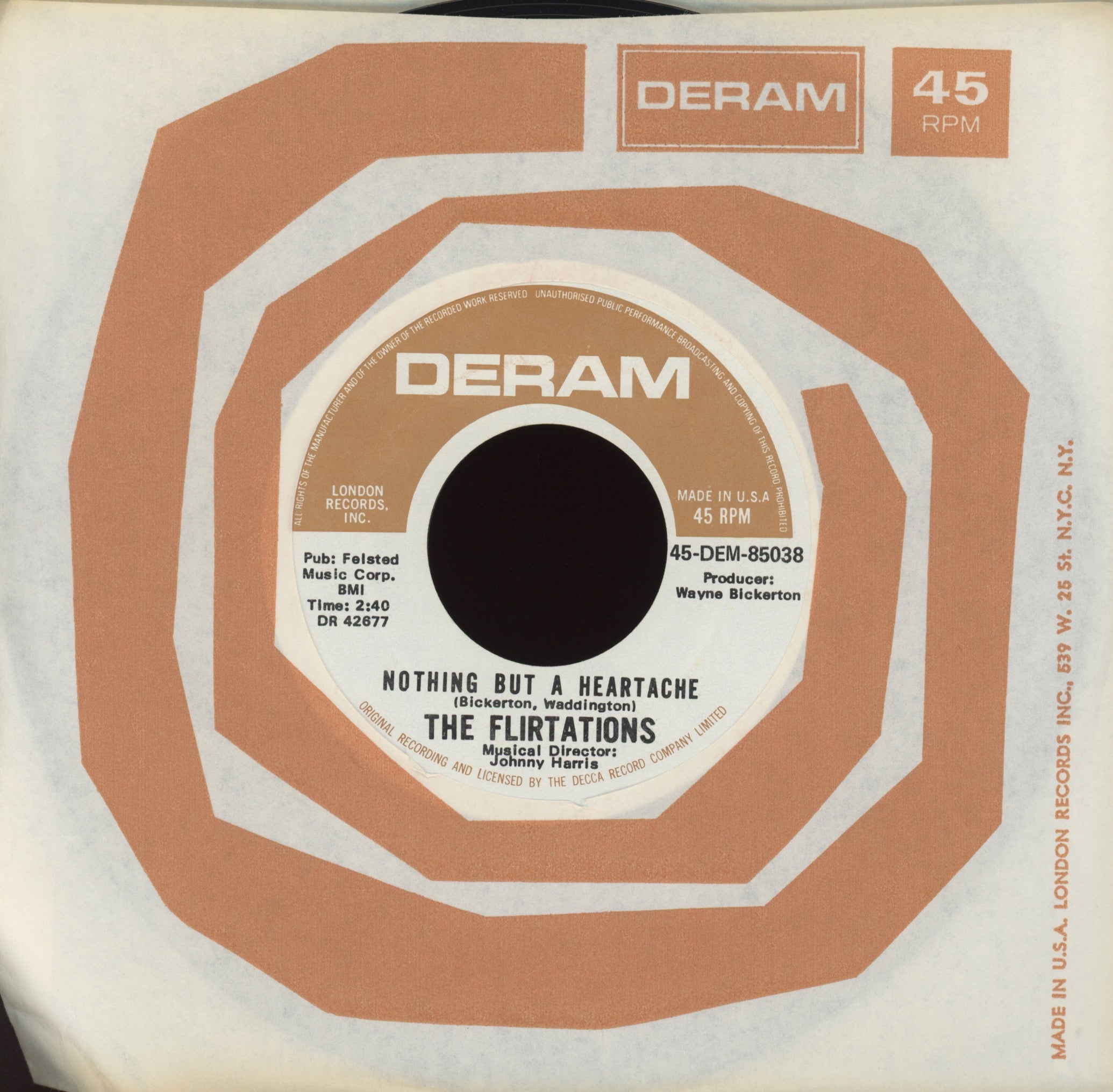 The Flirtations - Nothing But A Heartache on Deram