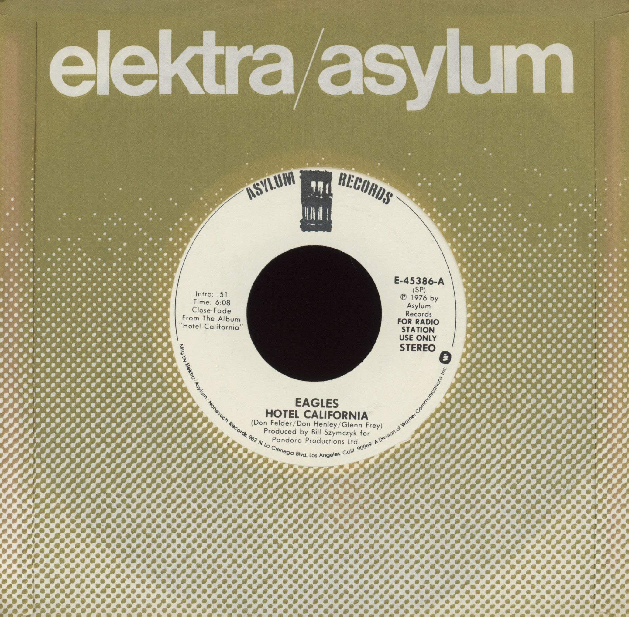 Eagles - Hotel California on Asylum Promo