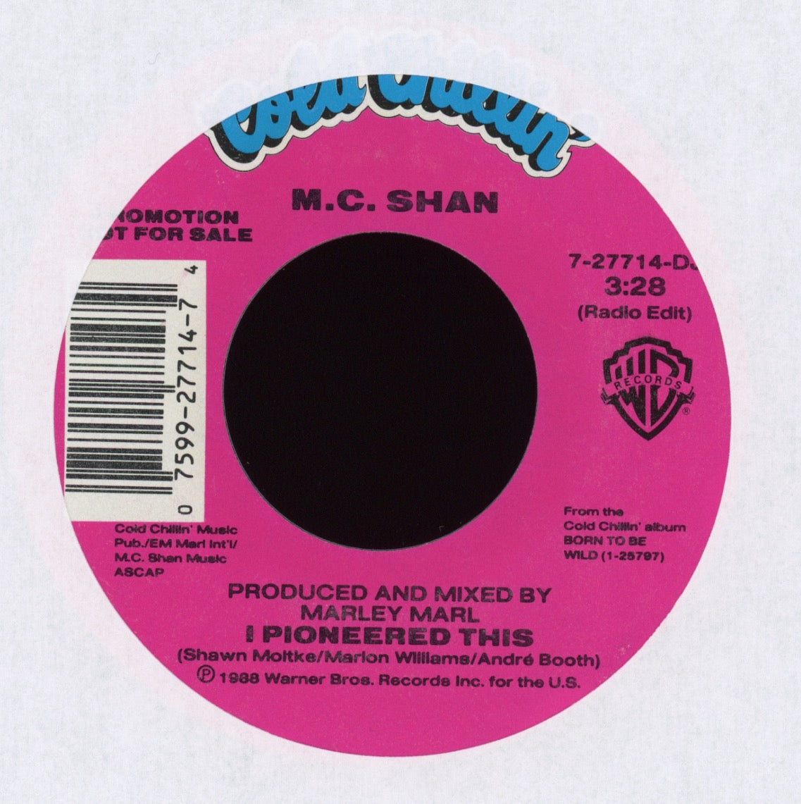 MC Shan - I Pioneered This on Cold Chillin' Promo