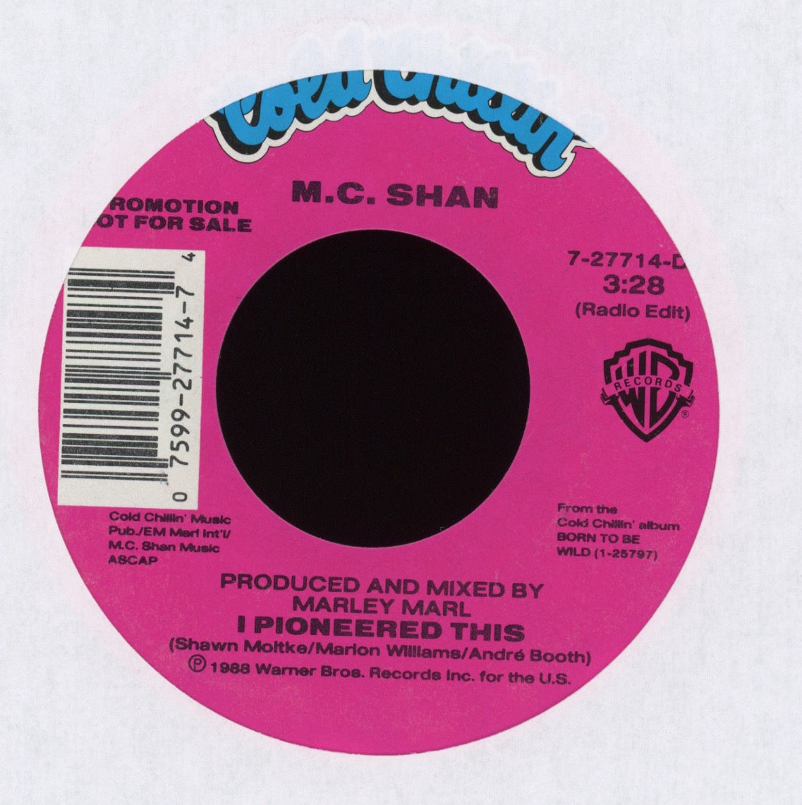 MC Shan - I Pioneered This on Cold Chillin' Promo