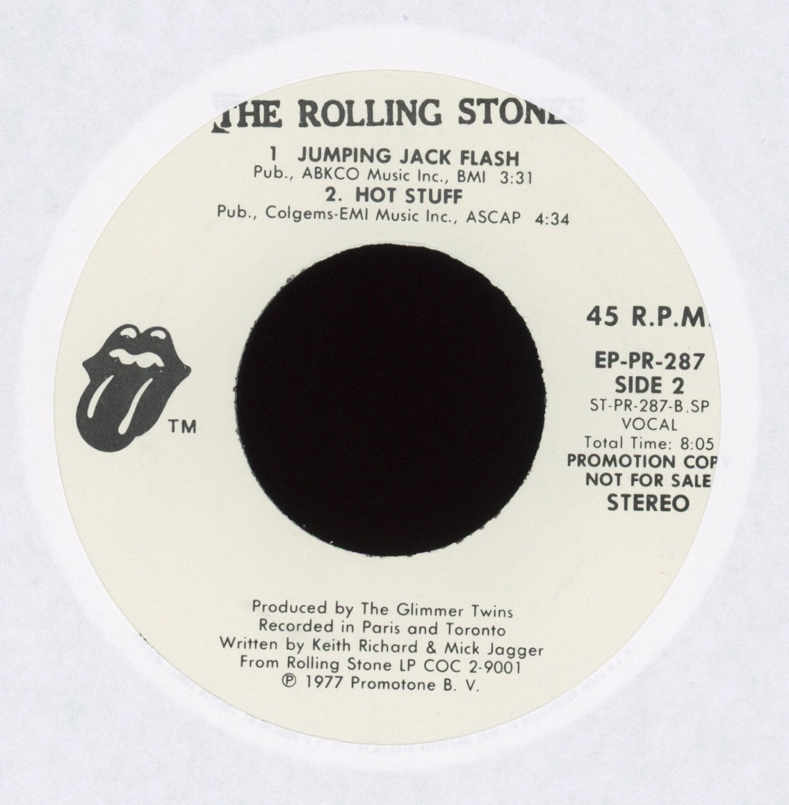 The Rolling Stones -  Rare Promo EP Sampler from the Love You Live LP