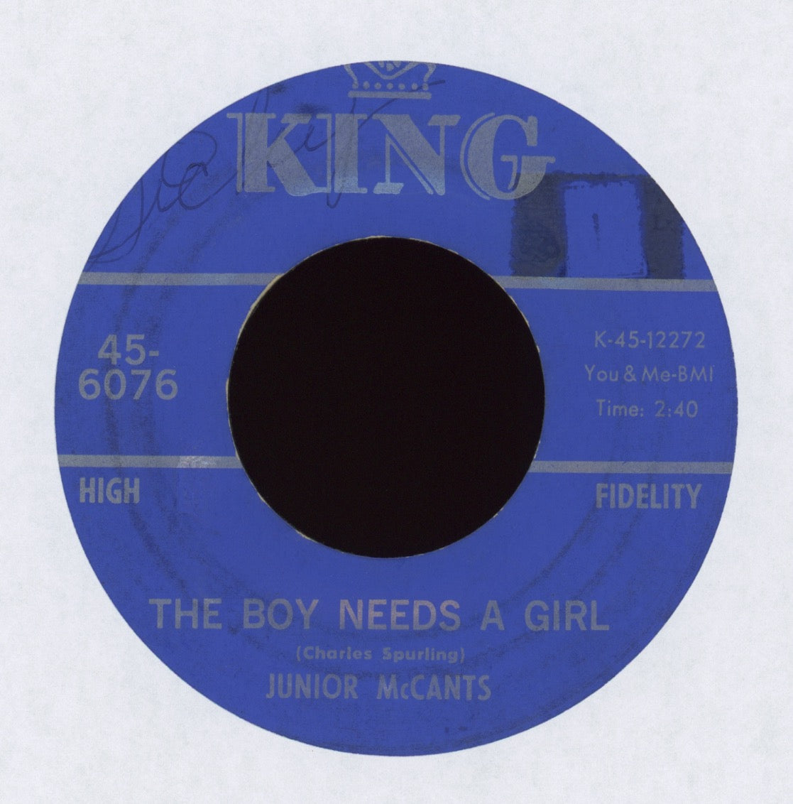 Junior McCants - The Boy Needs A Girl on King