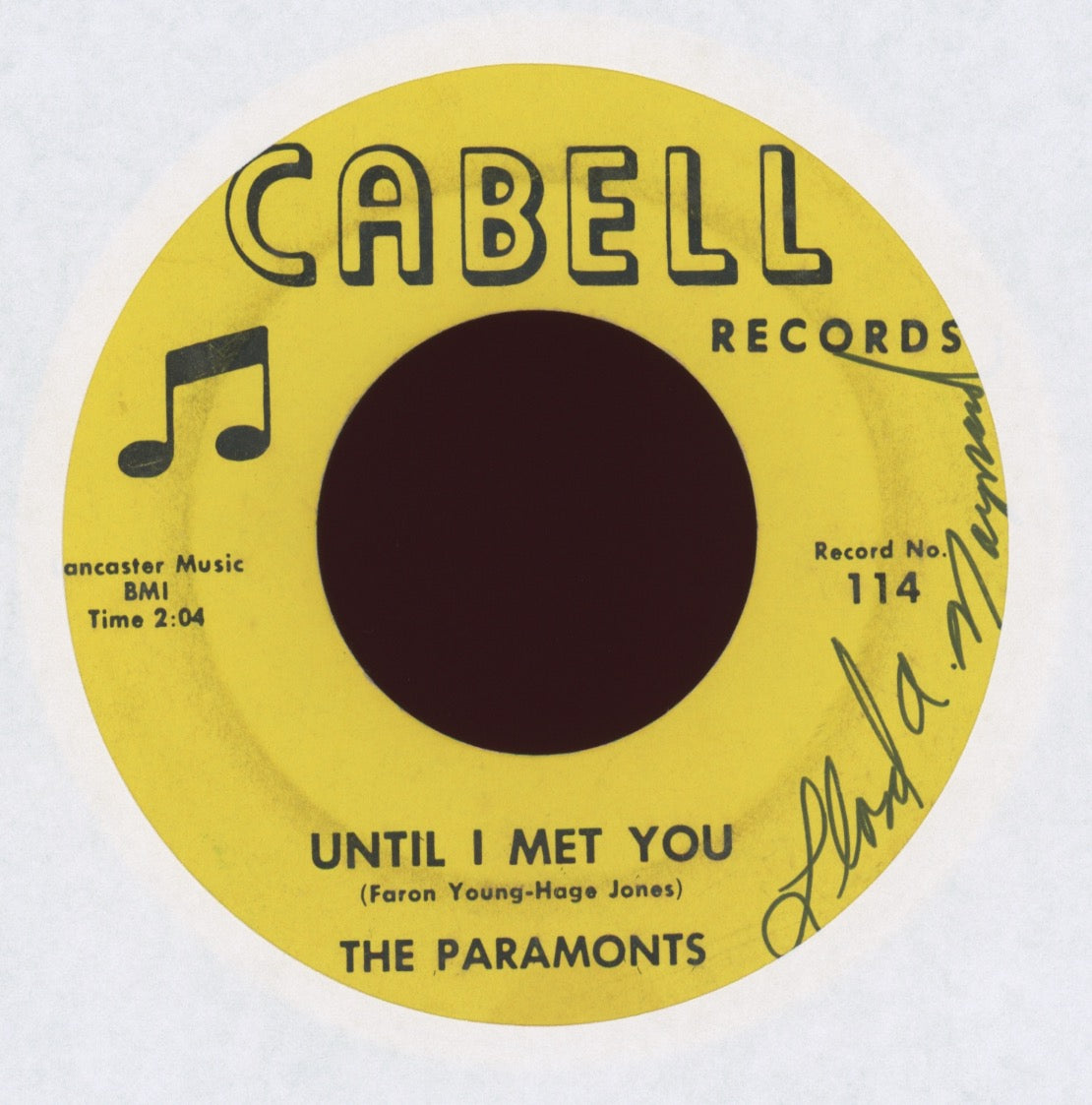 The Paramonts – Until I Met You on Cabell