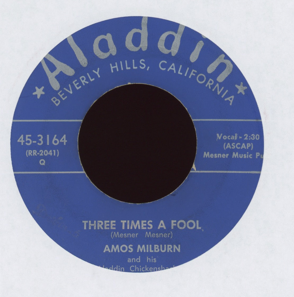 Amos Milburn  - Let Me Go Home, Whiskey on Aladdin