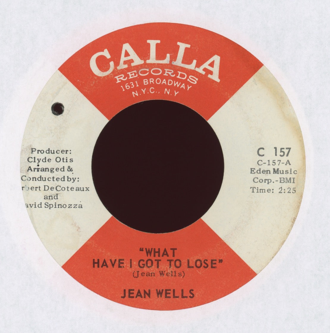 Jean Wells - What Have I Got To Lose on Calla