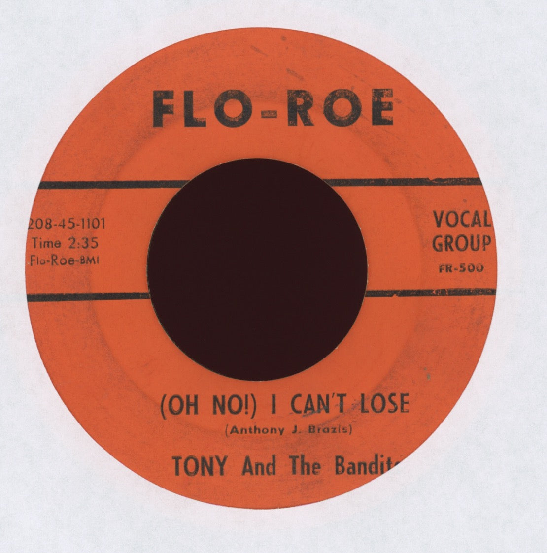 Tony And The Bandits - It's A Bit Of Alright on Flo-Roe