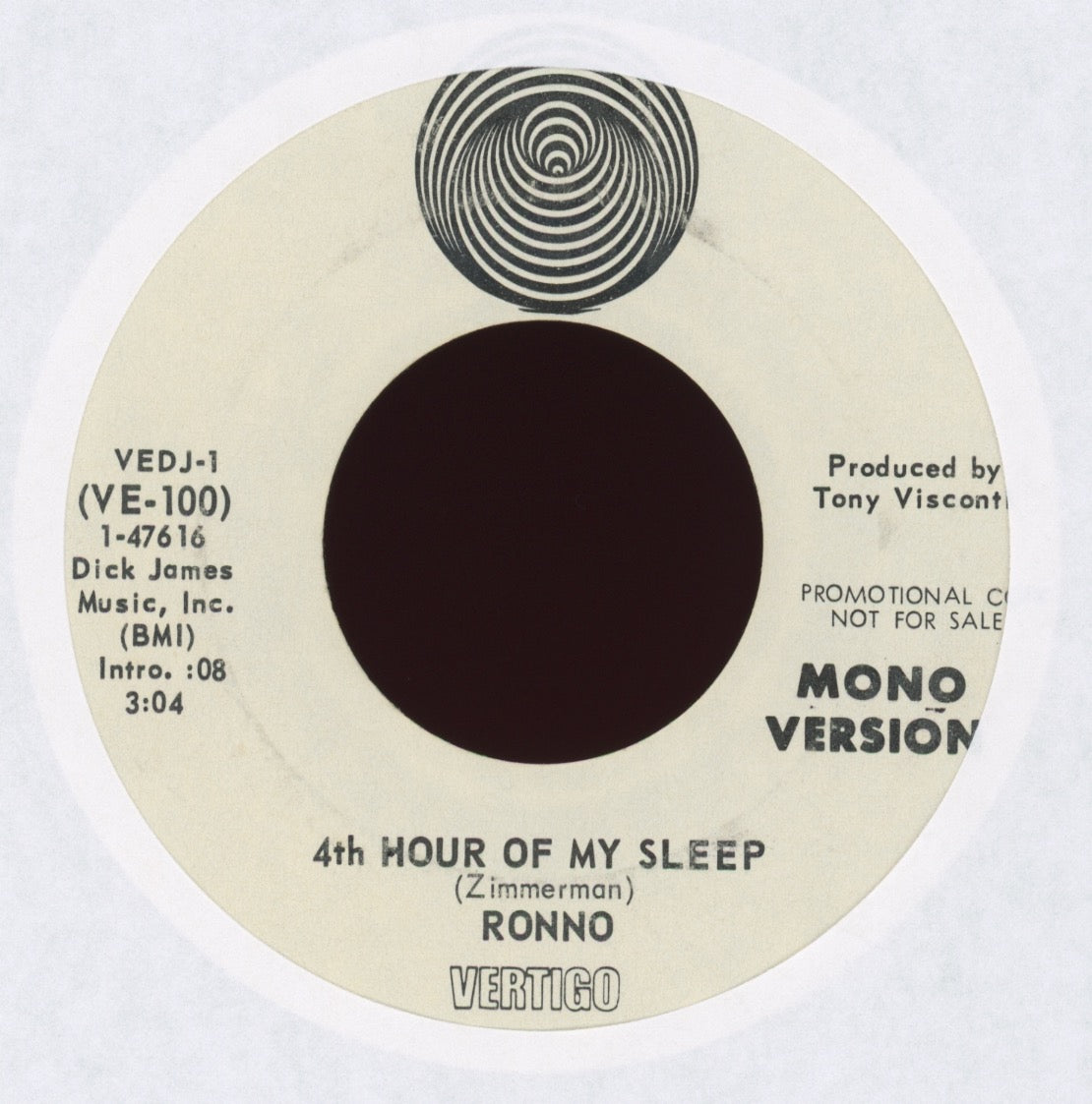 Ronno - 4th Hour Of My Sleep on Vertigo Promo Mick Ronson