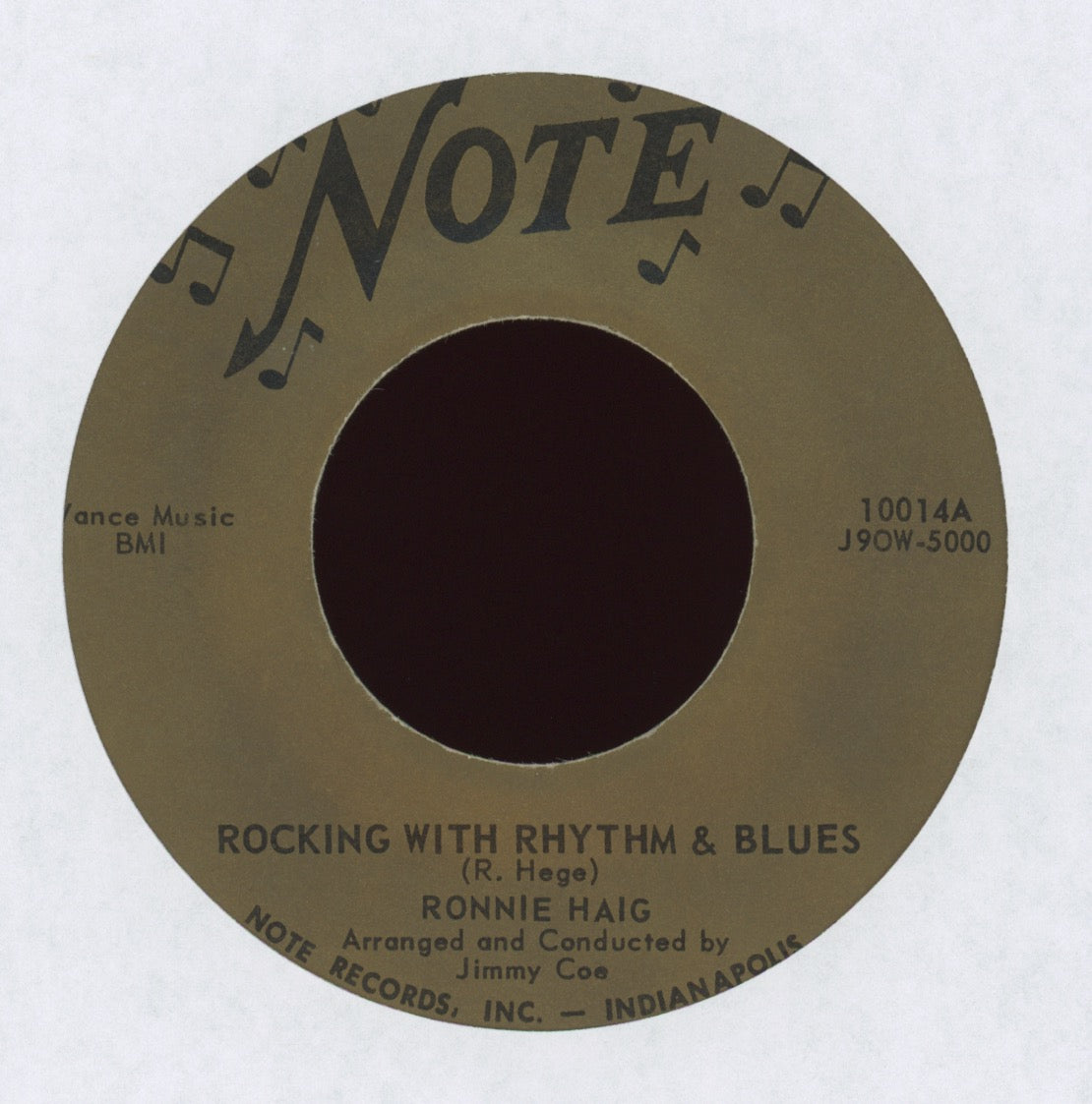 Ronnie Haig - Rocking With Rhythm & Blues on Note