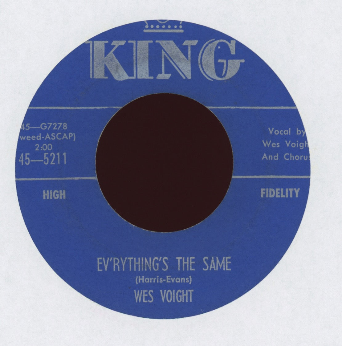 Wes Voight - I'm Movin´In on King