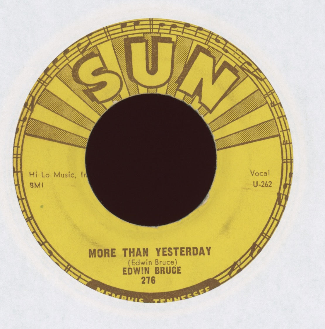 Edwin Bruce - Rock Boppin' Baby on Sun