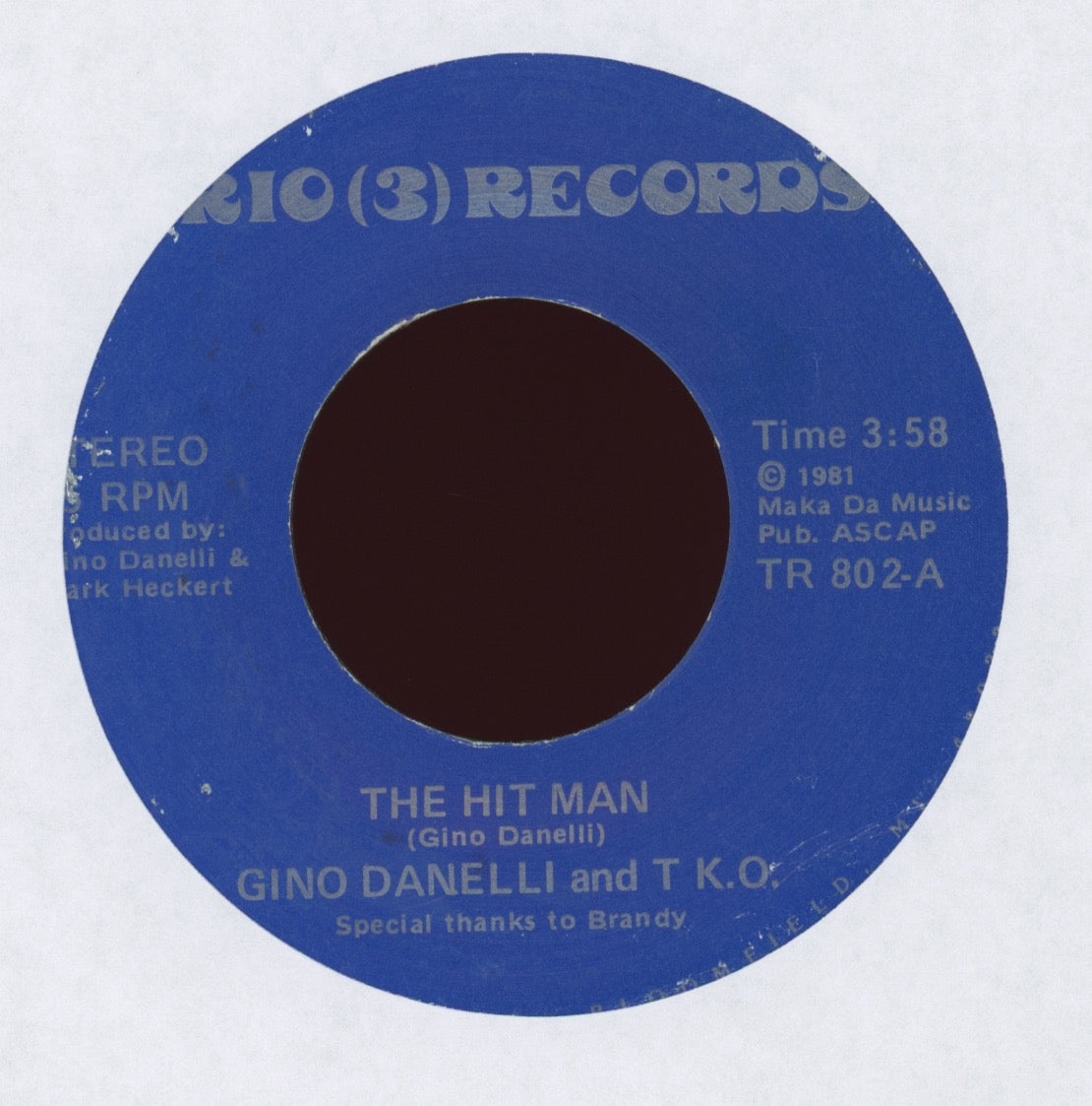 Gino Danelli & T.K.O. - The Hit Man on Trio 3