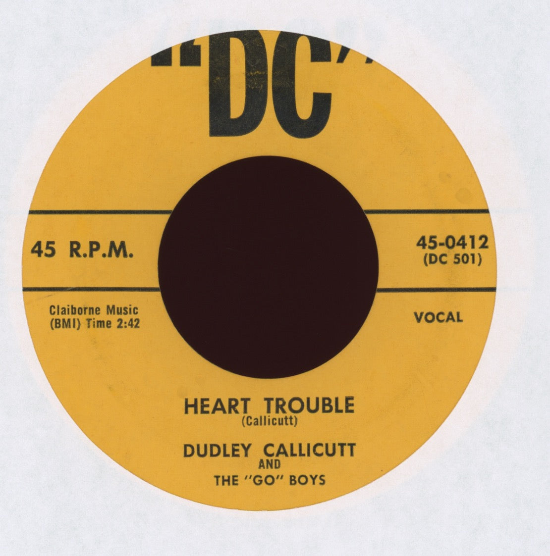 Dudley Callicutt - Get Ready Baby on DC