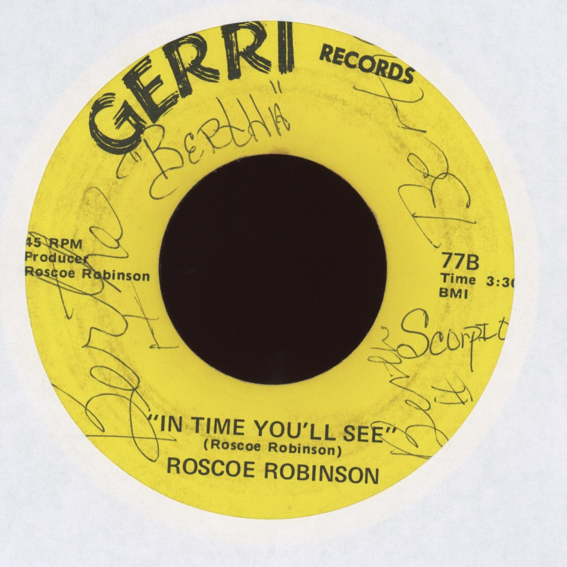Roscoe Robinson - That's It / In Time You'll See on Gerri