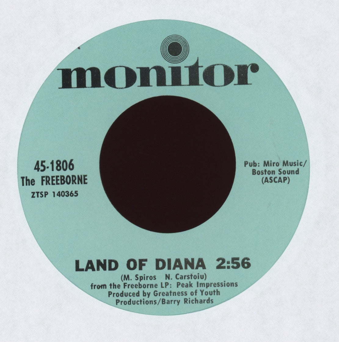 The Freeborne - Land Of Diana on Monitor