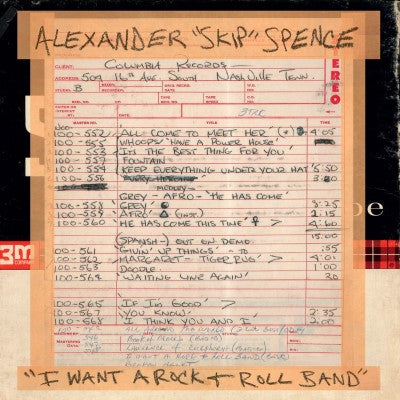 Alexander "Skip" Spence - I Want A Rock & Roll Band / I Got A Lot To Say/mary Jane