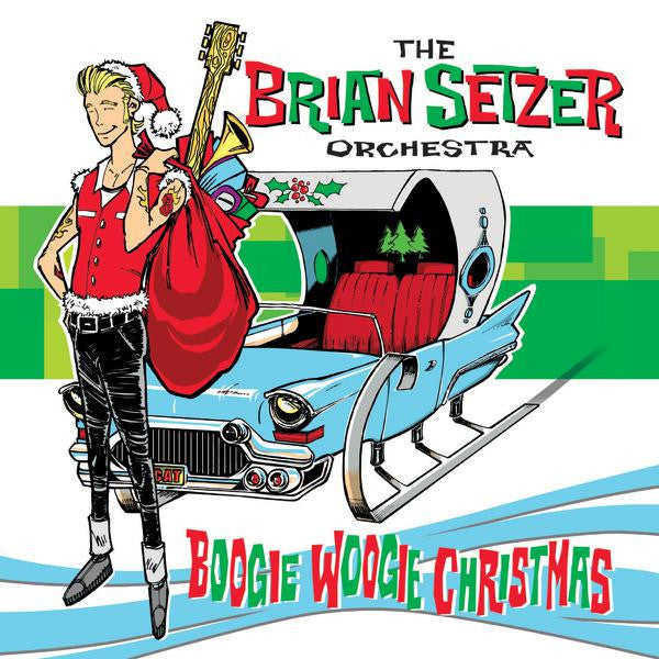 The Brian Setzer Orchestra - Boogie Woogie Christmas [Green & White Splatter Vinyl]