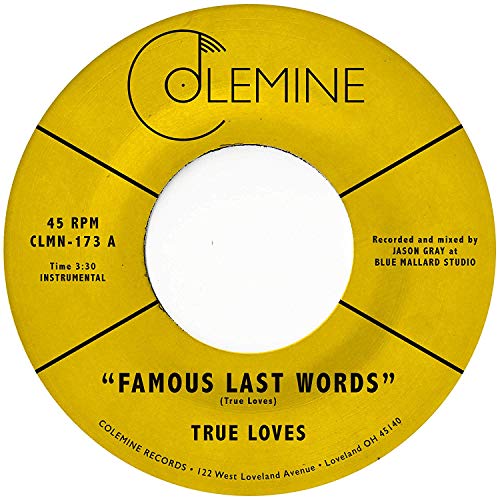 <b>The True Loves </b><br><i>Famous Last Words</i>