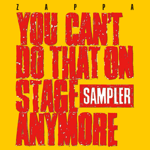 Frank Zappa - You Can't Do That On Stage Anymore (Sampler) [1 Transparent Red + 1 Transparent Yellow]