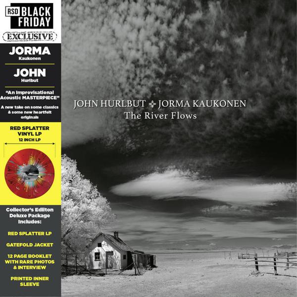 John Hurlbut and Jorma Kaukonen - The River Flows, Volume One [Red Splatter Vinyl]
